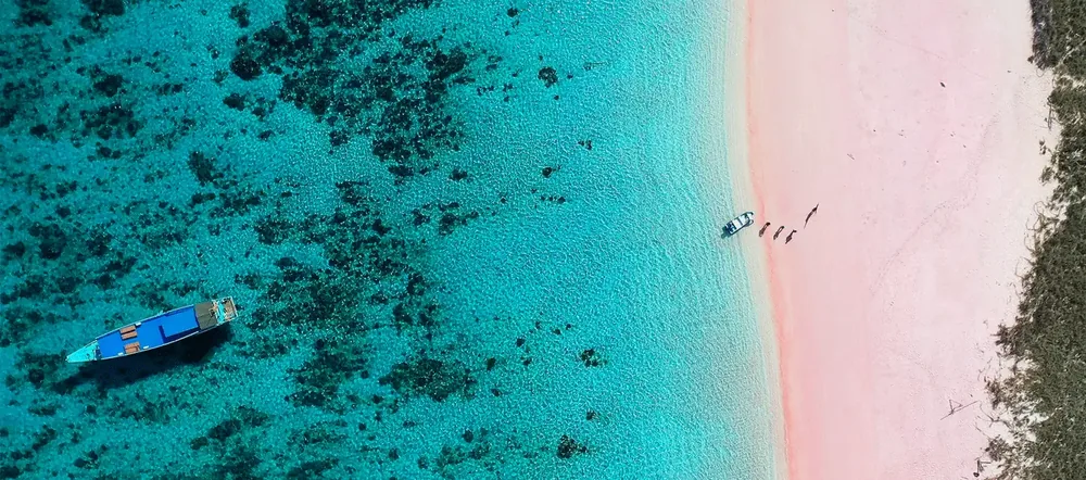 Pink Beach, Indonesia